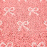 Soft Ribbon Yüz Havlusu - Ekru / Pembe - 50x90 cm