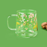 Glass Cam Figürlü Kupa - Şeffaf - 450 ml