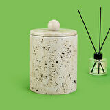 Bath Traverten Görünümlü Çöp Kovası - Gri - 2 lt