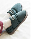 Peluche Mold Gray Parachute Child Slipper Çocuk Günlük Ev Pandufu PAR-CKI Yeşil