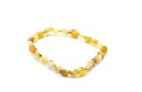 HAKİKİ AMORF KESİM DOĞAL SARI OPAL TAŞI BİLEKLİK 1.KALİTE