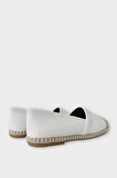 Kadın Espadril Babet Ayakkabı BEYAZ