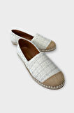 Kadın Günlük Espadril Babet Ayakkabı BEYAZ
