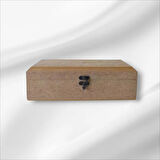 Ahşap-boyanabilir-klipsli-takı-makyaj-aksesuar-dekoratif Saat Kutusu