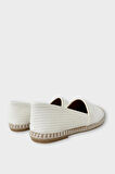Kadın Espadril Babet Ayakkabı BEYAZ