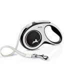Flexi New Comfort Şerit Otomatik Köpek Gezdirme Tasması Small-S 5 Mt Max 15kg Siyah