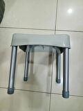 METAL AYAKLI KAYMAZ BANYO TABURESİ