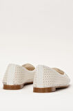 Kadın Yazlık Düz Taban Espadril Babet Ayakkabı BEYAZ