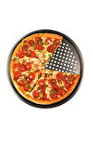 Yanmaz Yapışmaz Delikli Teflon Pizza Tepsisi Tavası 26cm