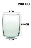 420112 Aware Iconic 280 ML Cam 4lü Kısa Su Meşrubat Bardağı Takımı