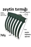 3 Adet Plastik 7 Dişli Bahçe Zeytin Toplama Tırmığı