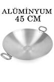Alüminyum Eloksallı 45cm Kalın Sac Kavurma ve Gözleme Sote Tavası