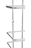Metal 2 Katlı Krom Banyo Rafı Şampuanlık Organizer Dikdörtgen