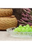 10547 Aurora 25cm Oval Cam Kayık Servis Meyve Tabağı