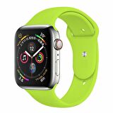 Apple Watch Seri 1/2/3/4/5 38 mm Kordon Spor Kayışı Yumuşak Silikon