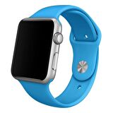 Apple Watch Seri 1/2/3/4/5 38 mm Kordon Spor Kayışı Yumuşak Silikon