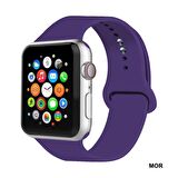 Apple Watch Seri 1/2/3/4/5 38 mm Kordon Spor Kayışı Yumuşak Silikon