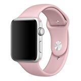Apple Watch Seri 1/2/3/4/5 42 mm Kordon Spor Kayışı Yumuşak Silikon
