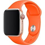 Apple Watch Seri 1/2/3/4/5 42 mm Kordon Spor Kayışı Yumuşak Silikon