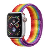 Apple Watch Seri 1/2/3/4/5/6/SE 44mm Kordon Kumaş Dokuma Kayış Örme Bileklik
