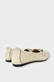 Kadın Tokalı Babet Ayakkabı BEJ
