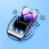 Coofbe HD Full Screen Tempered 5D İphone 15 Pro Max Ekran Koruyucu Full Kaplama Darbe Emici 