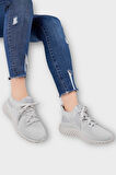 Unisex Triko Örme Sneaker Spor Ayakkabı GRİ