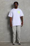 USLUCAN ALIŞVERİŞ Erkek Baskılı T-Shirt Kısa Kol Bisiklet Yaka Regular Fit Rahat Kalıp Günlük Tişört - Beyaz