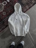 USLUCAN ALIŞVERİŞ Kapşonlu Üç İplik Penye Basic SweatShirt - Beyaz