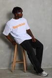 USLUCAN ALIŞVERİŞ Erkek Baskılı T-Shirt Kısa Kol Bisiklet Yaka Regular Fit Rahat Kalıp Günlük Tişört - Beyaz