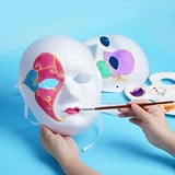 USLUCAN ALIŞVERİŞ Beyaz Renk Boyanabilir Anonim Tam Yüz Cosplay Maske 24x18 cm