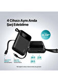 Ttec 2BB215 ReCharger Pro LCD 10.000mAh PD 22,5W Kablolu Taşınabilir Hızlı Şarj Aleti Powerbank