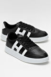 Unisex Spor Sneaker Ayakkabı SİYAH - BEYAZ