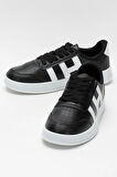 Unisex Spor Sneaker Ayakkabı SİYAH - BEYAZ