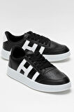 Unisex Spor Sneaker Ayakkabı SİYAH - BEYAZ