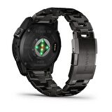 Garmin Fenix 7X Pro Sapphire Solar Karbon Gri DLC Titanyum - Tiyanyum Kayışlı