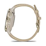 Garmin Venu 3S Soft Gold | French Gri Deri Kayışlı