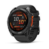 Garmin Fenix 8 - 51mm, AMOLED - Slate Gri, Siyah Silikon Kayışlı