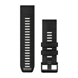 Quickfit 26 mm Yedek Kayış - Siyah/Gri