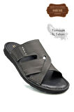 Hakiki Gerçek Deri Erkek Terlik Hafif Terlik Deri G Şır Füme