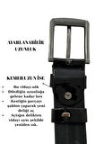 Sermoda 33 mm Baskılı Desenli Vegetal Deri Erkek Kumaş Pantolon Kemeri 1