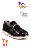 Erkek Çocuk Ayakkabı Köprü Tokalı - Okul Düğün Sünnet Ayakkabısı TR Siyah Beyaz