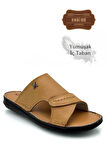 Hakiki Gerçek Deri Erkek Terlik Hafif Terlik Deri Naturel