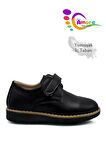 LilAmore Cırtlı Okul Ayakkabısı Erkek Çocuk Klasik Okul Sünnet Düğün Ayakkabı Siyah