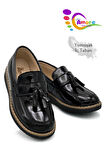 Corcik Model Erkek Çocuk Ayakkabı Okul Ayakkabısı Sünnet Düğün Takım Elbise Ayakkabısı Rugan Siyah
