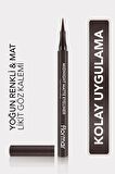 Flormar Mat Likit Kalem Eyeliner (KAHVE) - Midnight Matte Eyeliner - 002 Brown - 8690604641659