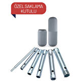  4 TAKIM 8mm-17mm Kovan Tork Anahtar Kutulu Set 713865 Toptan Paket