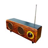 Nostaljik Mini Radyo(Özel Trt Görünüm,Bluetoothlu, Pil Ve Güç Kablosu Dahildir)