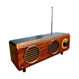 Nostaljik Mini Radyo(Özel Trt Görünüm,Bluetoothlu, Pil Ve Güç Kablosu Dahildir)