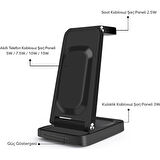 Kaliko By Deji Iphone-Watch Ve Magsafe Uyumlu Katlanabilir 15W Hızlı Wireless Kablosuz Şarj Standı